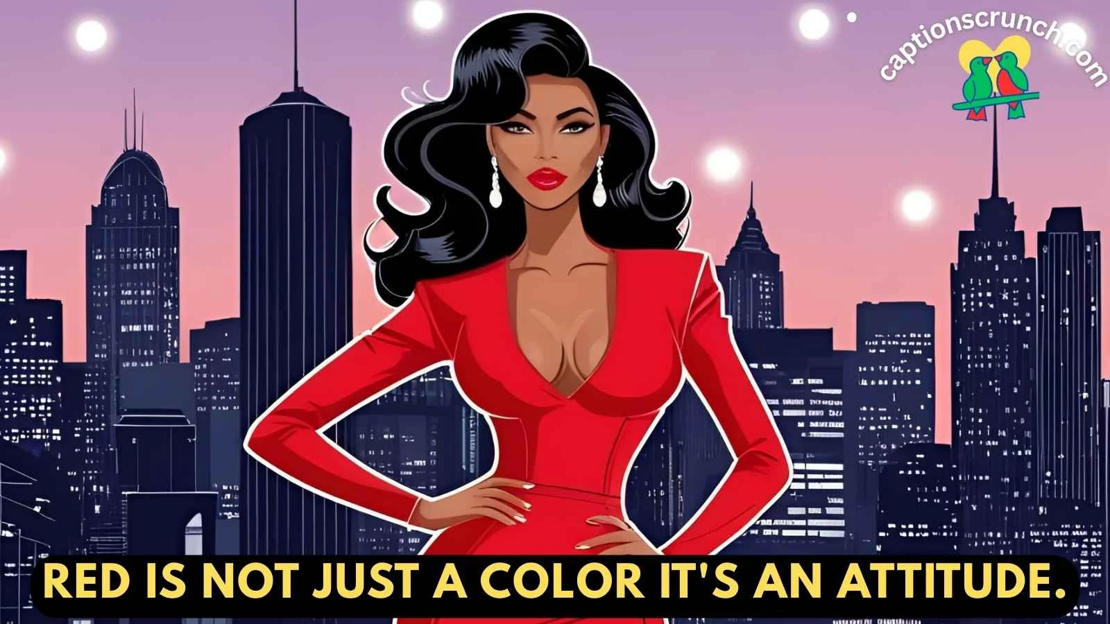 Red Dress Instagram Captions