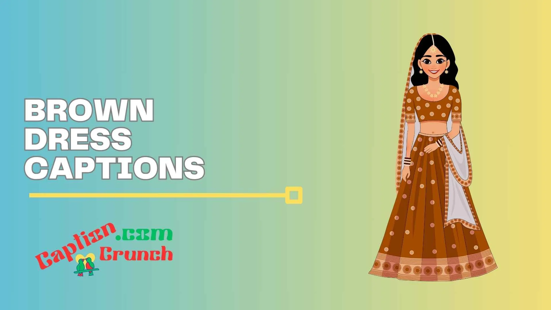 brown dress captions