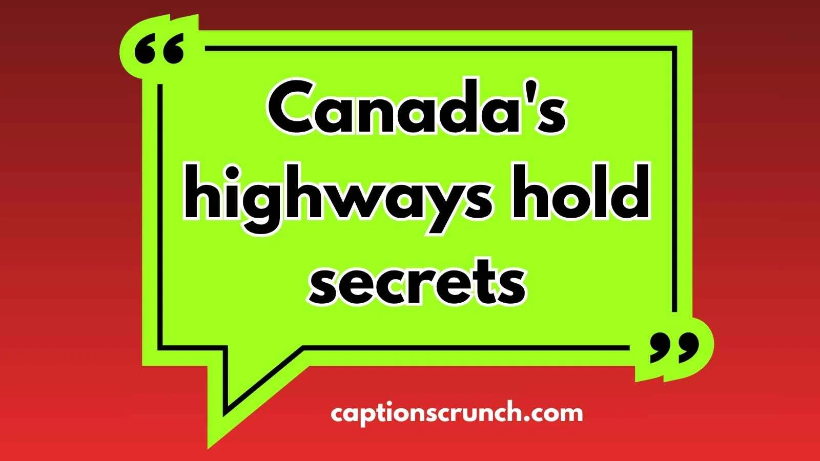 Canada Travel Captions
