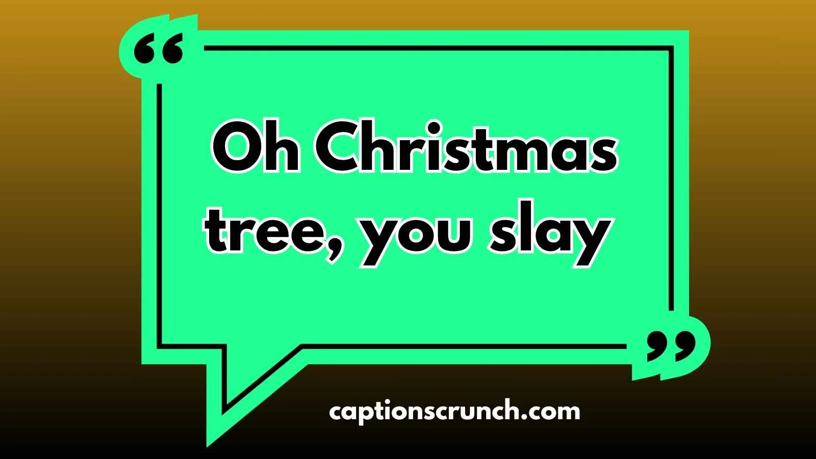 Christmas Tree Captions
