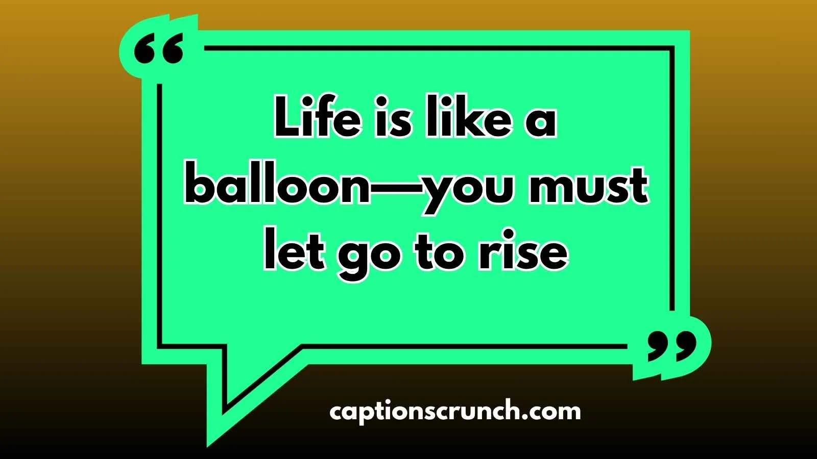 Hot Air Balloon Captions