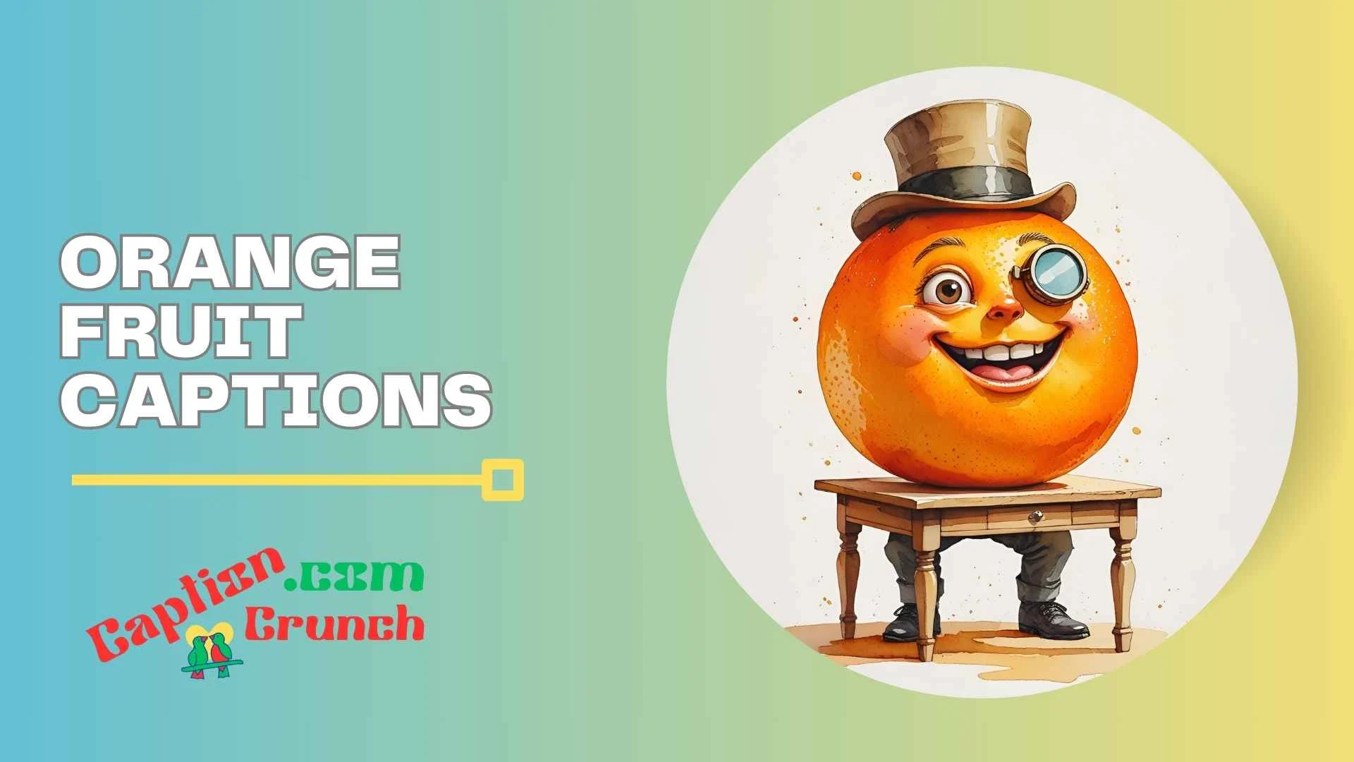 orange fruit captions