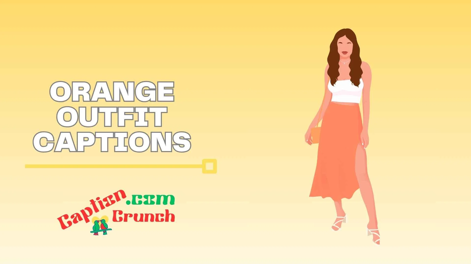 Orange Outfit Captions