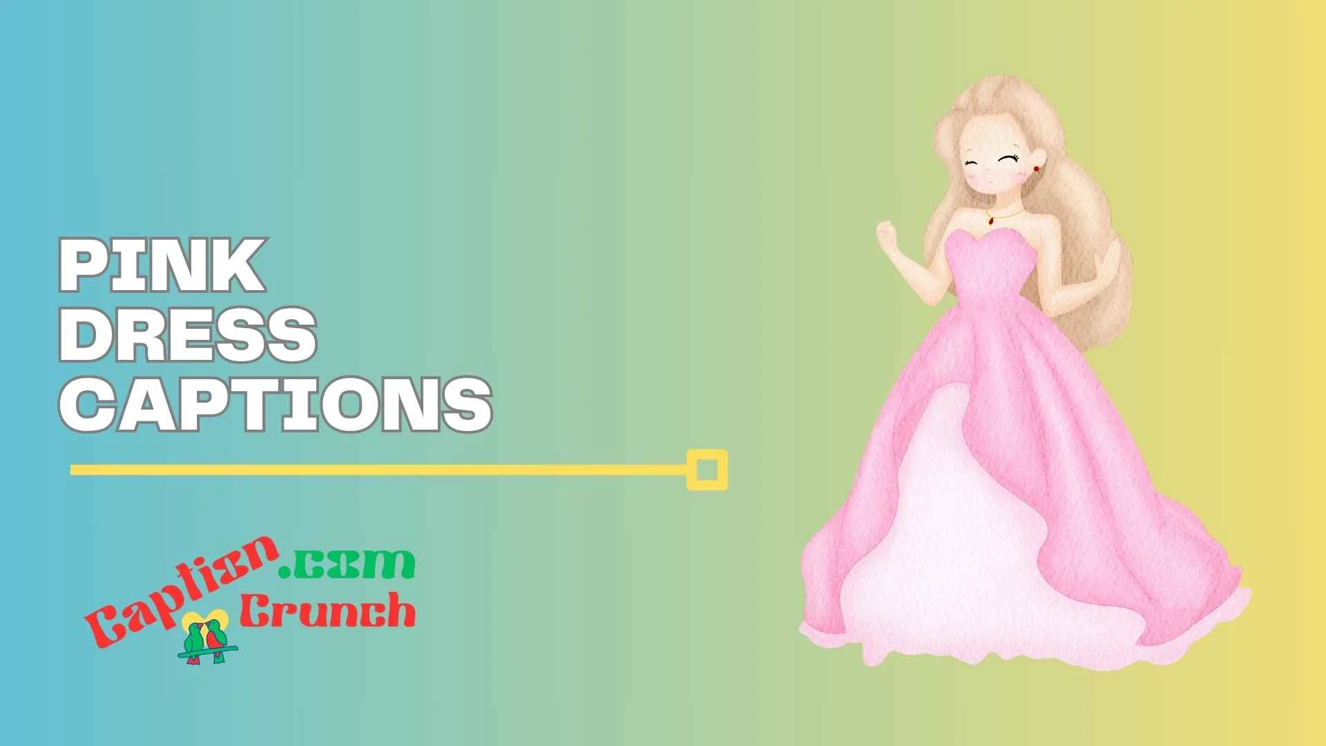 pink dress captions